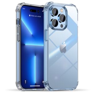 IPAKY iPhone 14 Pro Max Drop-proof Hard PC TPU Skal - Genomskinligt