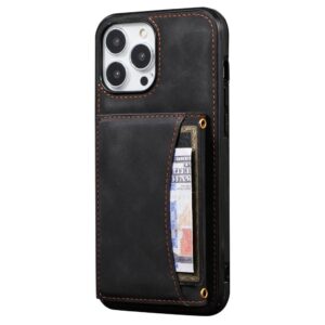 Taltech iPhone 13 Pro Max Plånboksfodral med kortplats - Svart