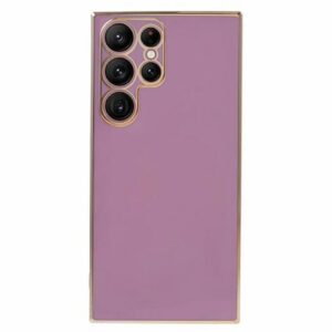 Samsung Galaxy S25 Ultra Skal med guldiga detaljer - Lila