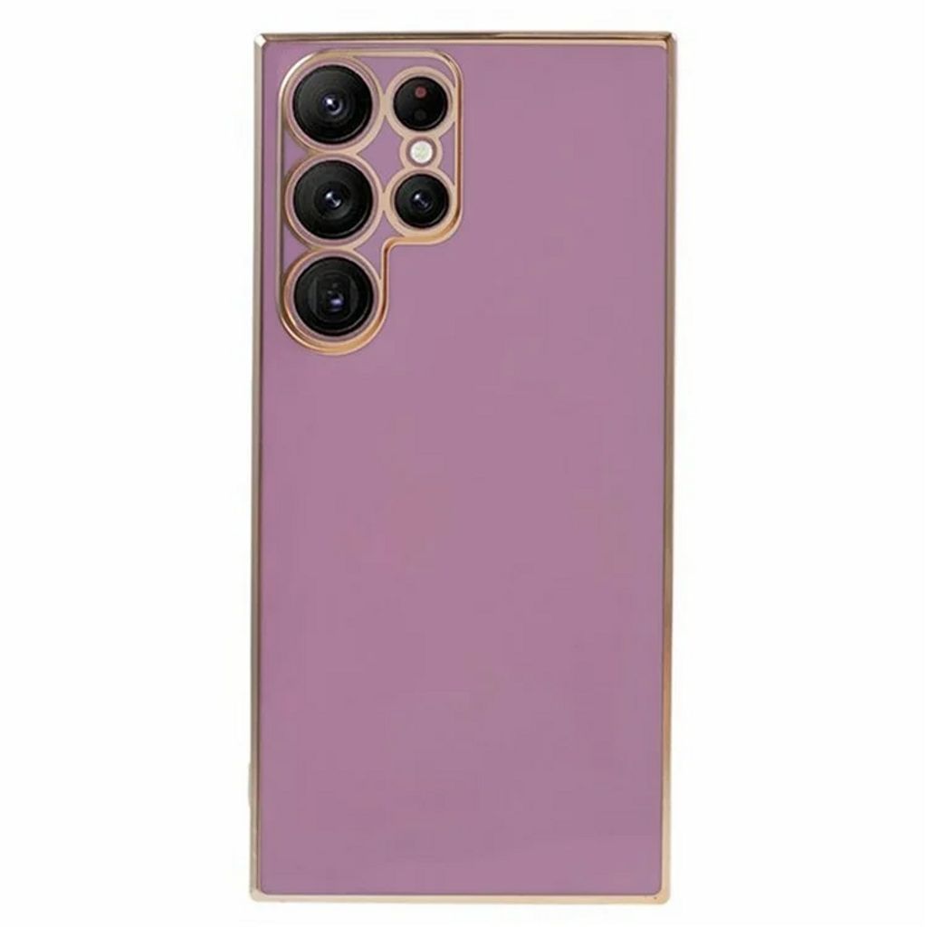 Samsung Galaxy S25 Ultra Skal med guldiga detaljer - Lila