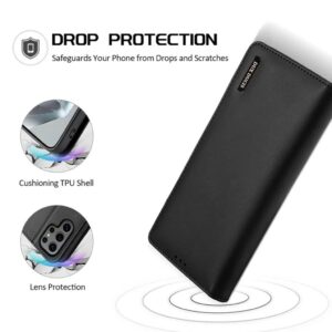 DUX DUCIS Samsung Galaxy S25 Ultra Plånboksfodral i läder - Svart