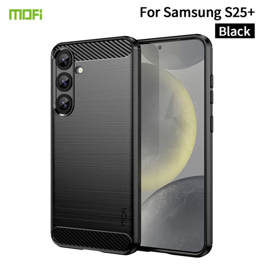MOFI Samsung Galaxy S25 Plus Kolfiber Skal - Svart