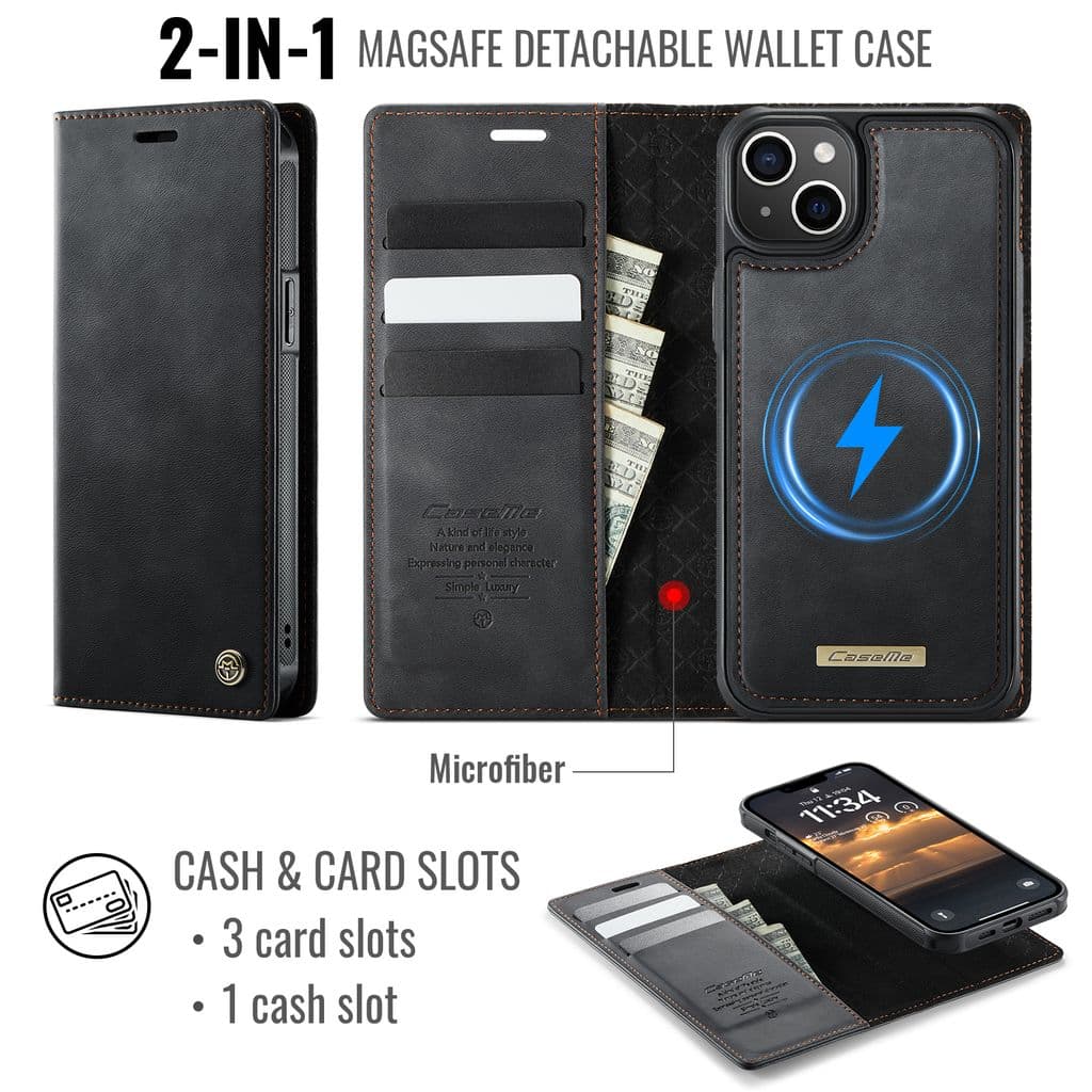 CASEME iPhone 14 Plus / iPhone 15 Plus Fodral med MagSafe - Svart - Bild 2