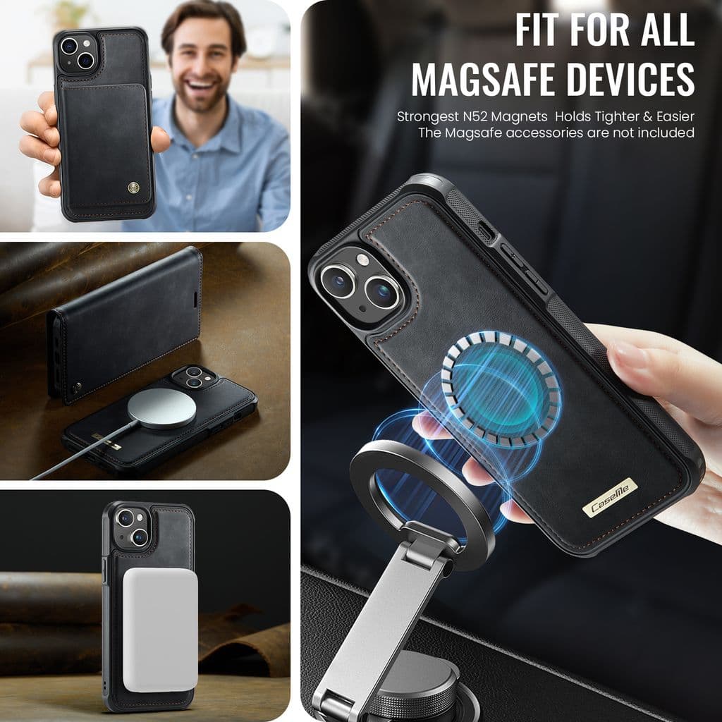 CASEME iPhone 14 Plus / iPhone 15 Plus Fodral med MagSafe - Svart - Bild 3