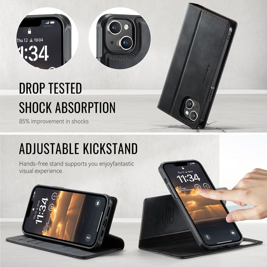 CASEME iPhone 14 Plus / iPhone 15 Plus Fodral med MagSafe - Svart - Bild 5