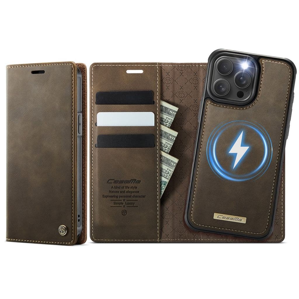 CASEME iPhone 15 Pro Max Fodral med MagSafe - Brun