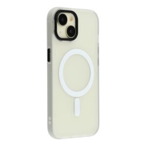 iPhone 15 Plus Skal med MagSafe - Transparent Vit