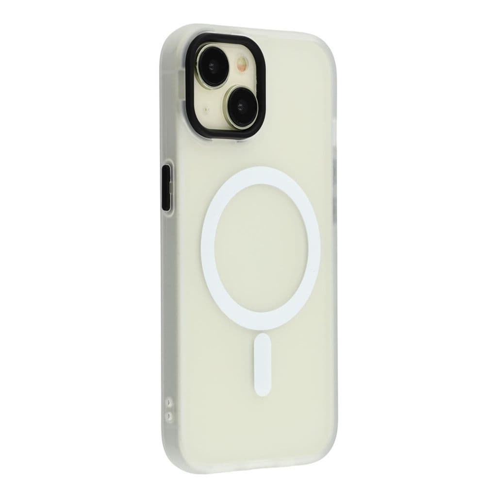 iPhone 15 Plus Skal med MagSafe - Transparent Vit
