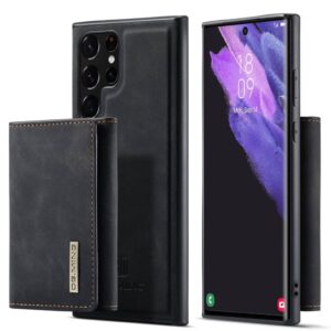 DG.MING M1 2in1 Samsung Galaxy S23 Ultra skal med en plånbok - Svart