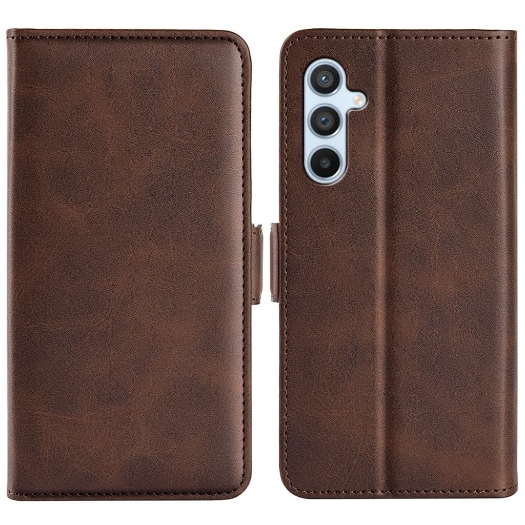 Magnetiskt Samsung Galaxy A54 5G fodral - Mörkbrunt