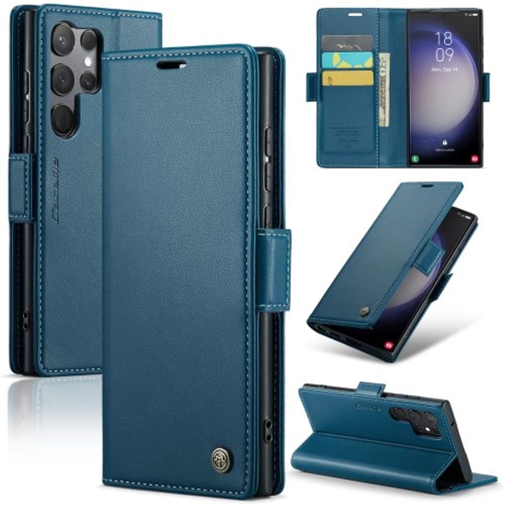 CASEME 023 Samsung Galaxy S23 Ultra Fodral - Blå