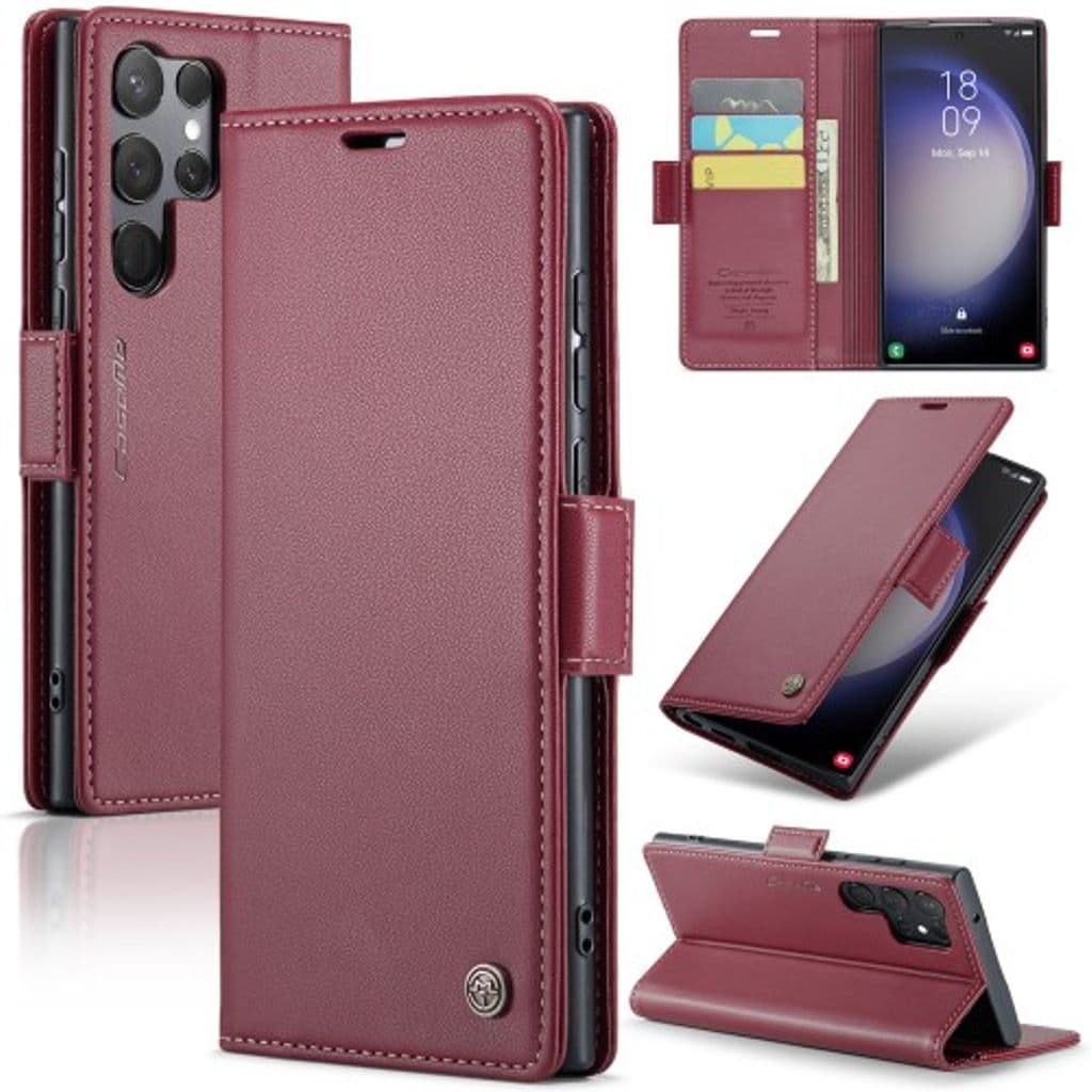 CASEME 023 Samsung Galaxy S23 Ultra Fodral - Röd