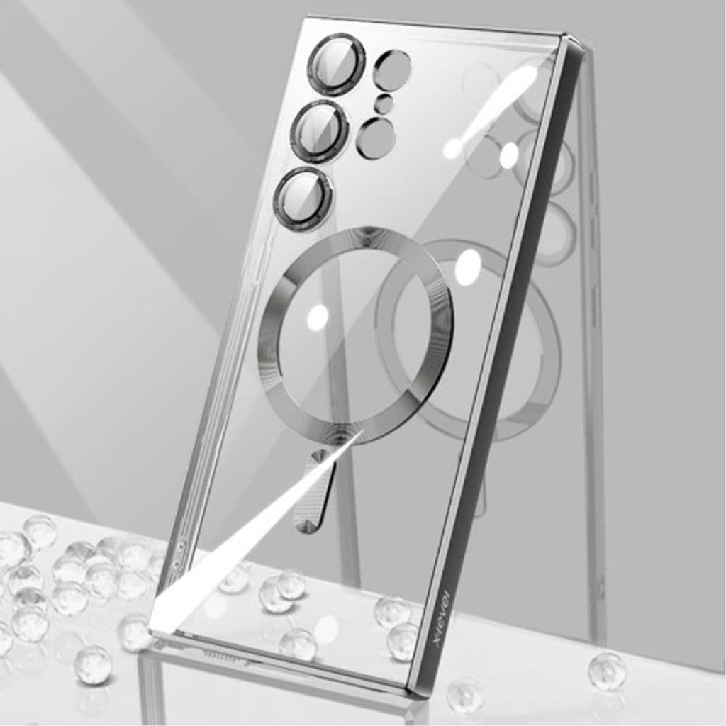 Samsung Galaxy S23 Ultra Qi Kompatibelt Skal - Silver