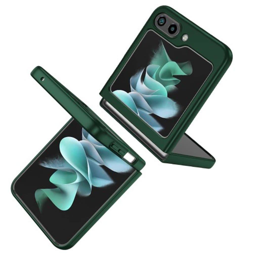 Samsung Galaxy Z Flip5 5G skal med en ring - Mörkgrönt