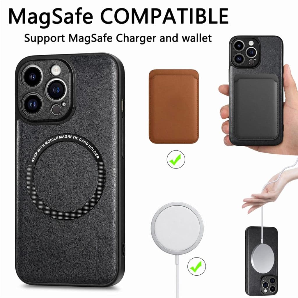 iPhone 15 Pro Max Skal med MagSafe Support - Brun - Bild 5