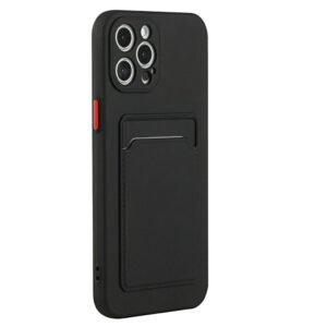 iPhone 15 Pro Max Skal med Korthållare - Svart