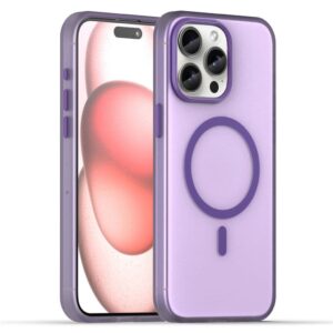 iPhone 15 Pro Max Skal med MagSafe - Mörklila