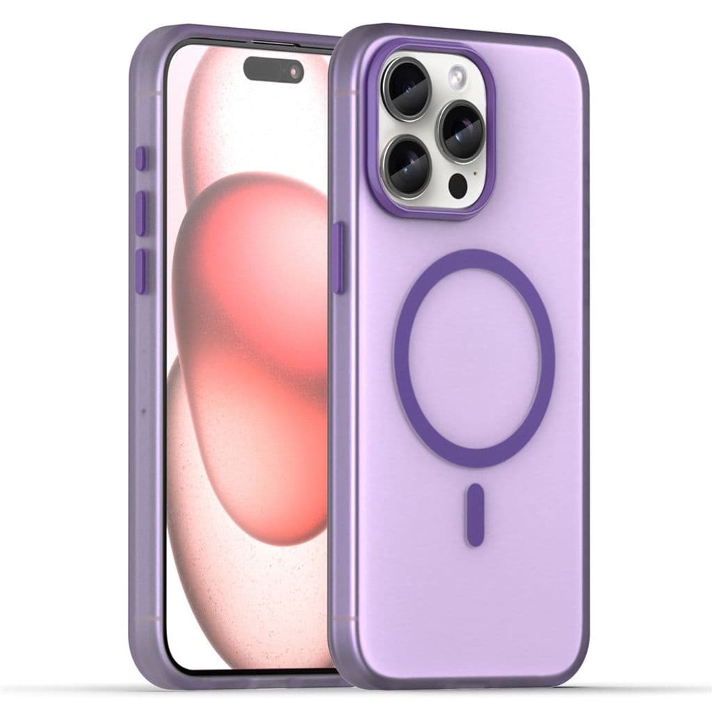 iPhone 15 Pro Max Skal med MagSafe - Mörklila