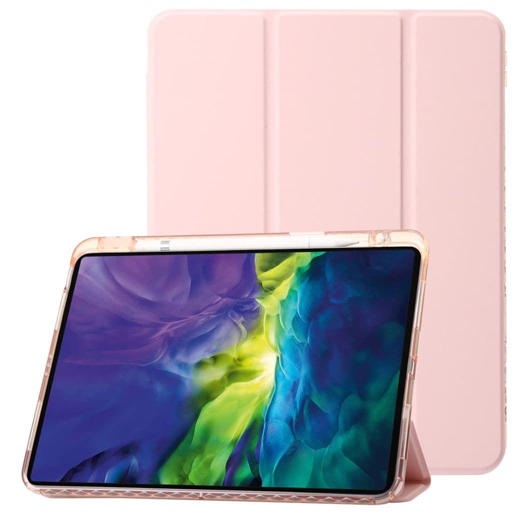iPad Pro 12.9" 2022/2021/2020/2018 fodral med pennfack - Rosa