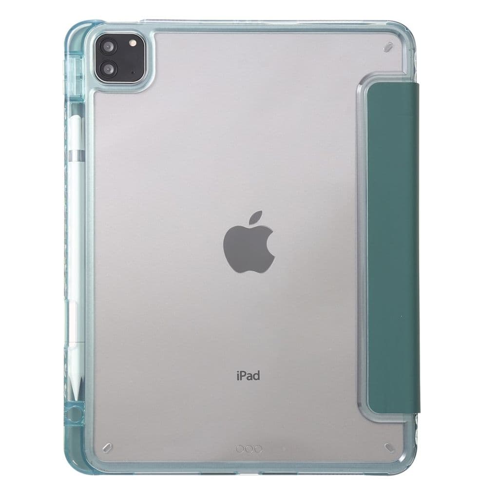 iPad Pro 12.9" 2022/2021/2020/2018 fodral med pennfack - Grön - Bild 3