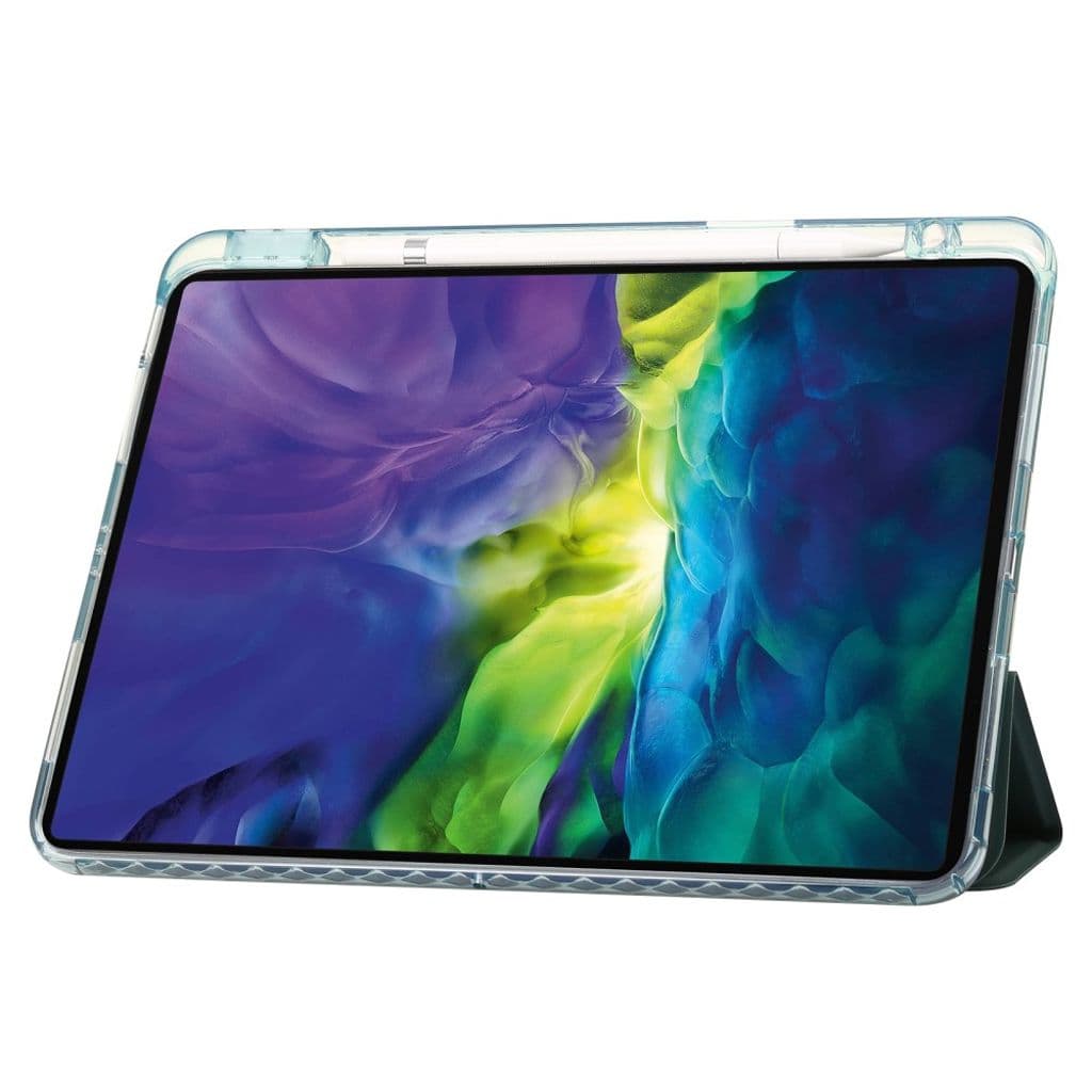 iPad Pro 12.9" 2022/2021/2020/2018 fodral med pennfack - Grön - Bild 4