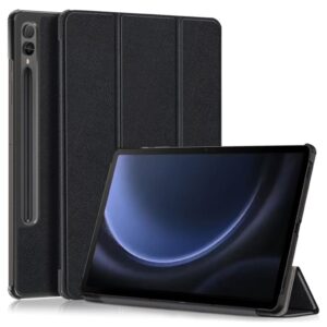 Samsung Galaxy Tab S9 FE Plus Tri-fold stativ Fodral - Svart