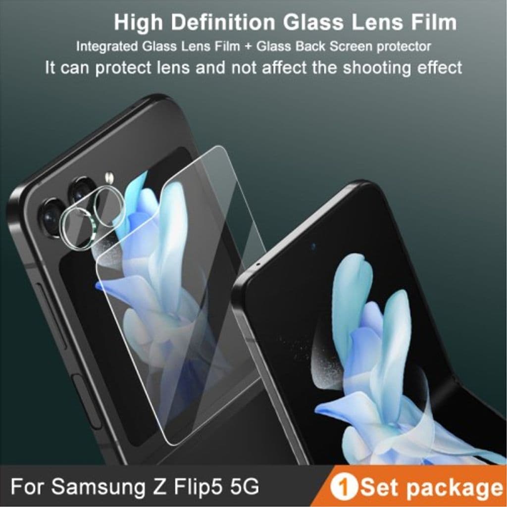 IMAK Samsung Galaxy Z Flip5 5G skärmskydd - Transparent - Bild 3