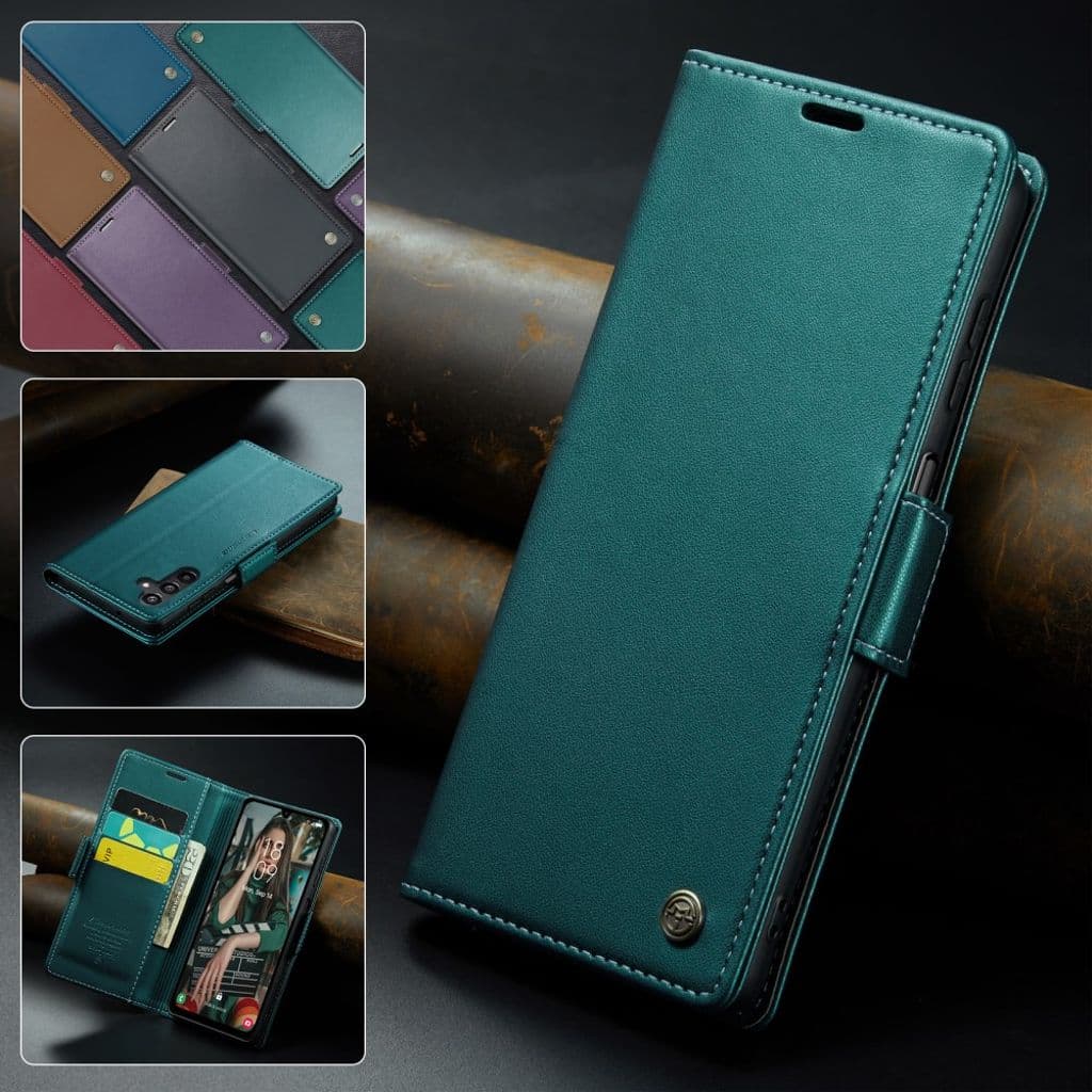 CASEME Samsung Galaxy A16 Plånboksfodral - Grön - Bild 9