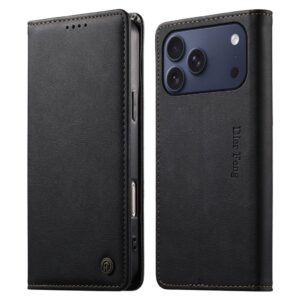 DIERFENG Plånboksfodral till iPhone 18 Pro Max/17 Pro Max - Svart