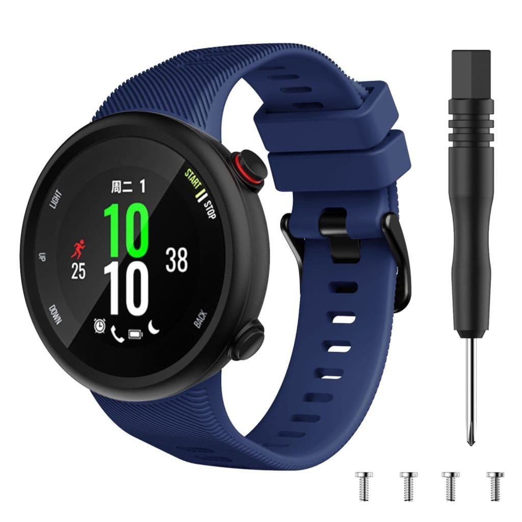 Garmin Forerunner 45S Klockarmband i silikon - Mörkblå - Bild 3