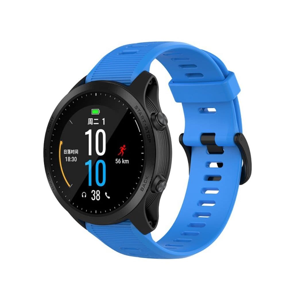 Garmin Forerunner 945/Fenix 5 Plus/Approach S60 Klockarmband i silikon - Blå
