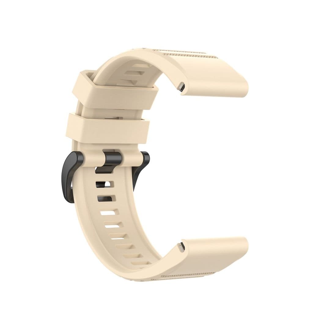 Garmin Fenix 7X/6X/6X Pro/5X/5X Plus etc. Klockarmband i silikon - Beige - Bild 3