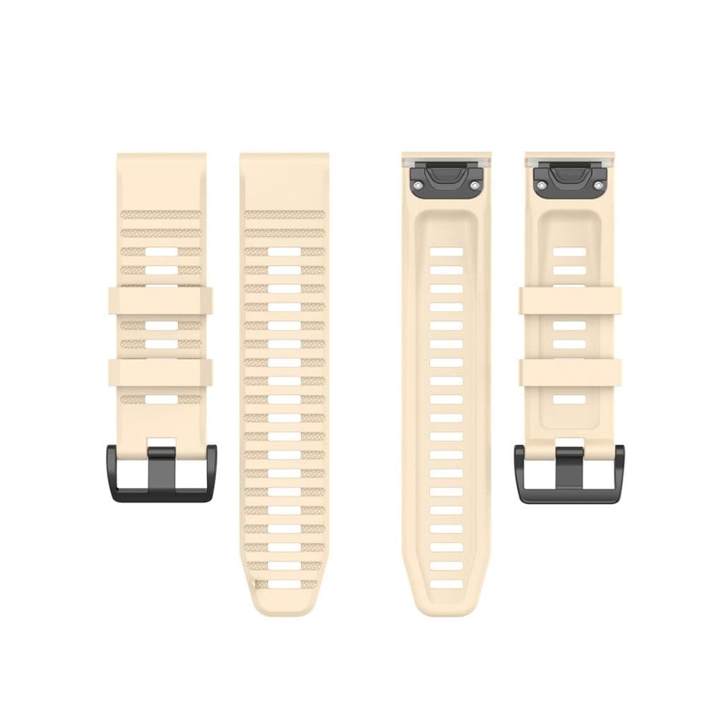 Garmin Fenix 7X/6X/6X Pro/5X/5X Plus etc. Klockarmband i silikon - Beige - Bild 6