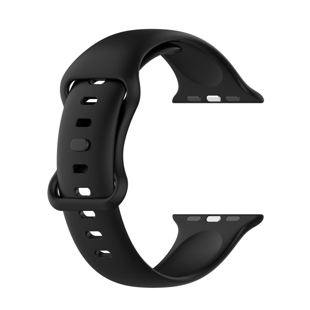 Apple Watch 42/44/46/49mm Klockarmband Silikon - Svart