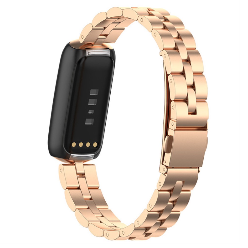 Fitbit Luxe Armband i rostfritt stål - Roséguld
