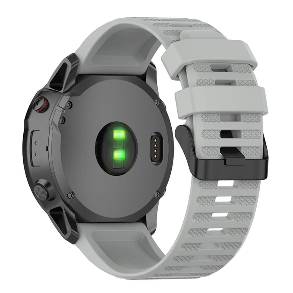Garmin Forerunner 935/945/Fenix 6 Klockarmband i silikon - Grå