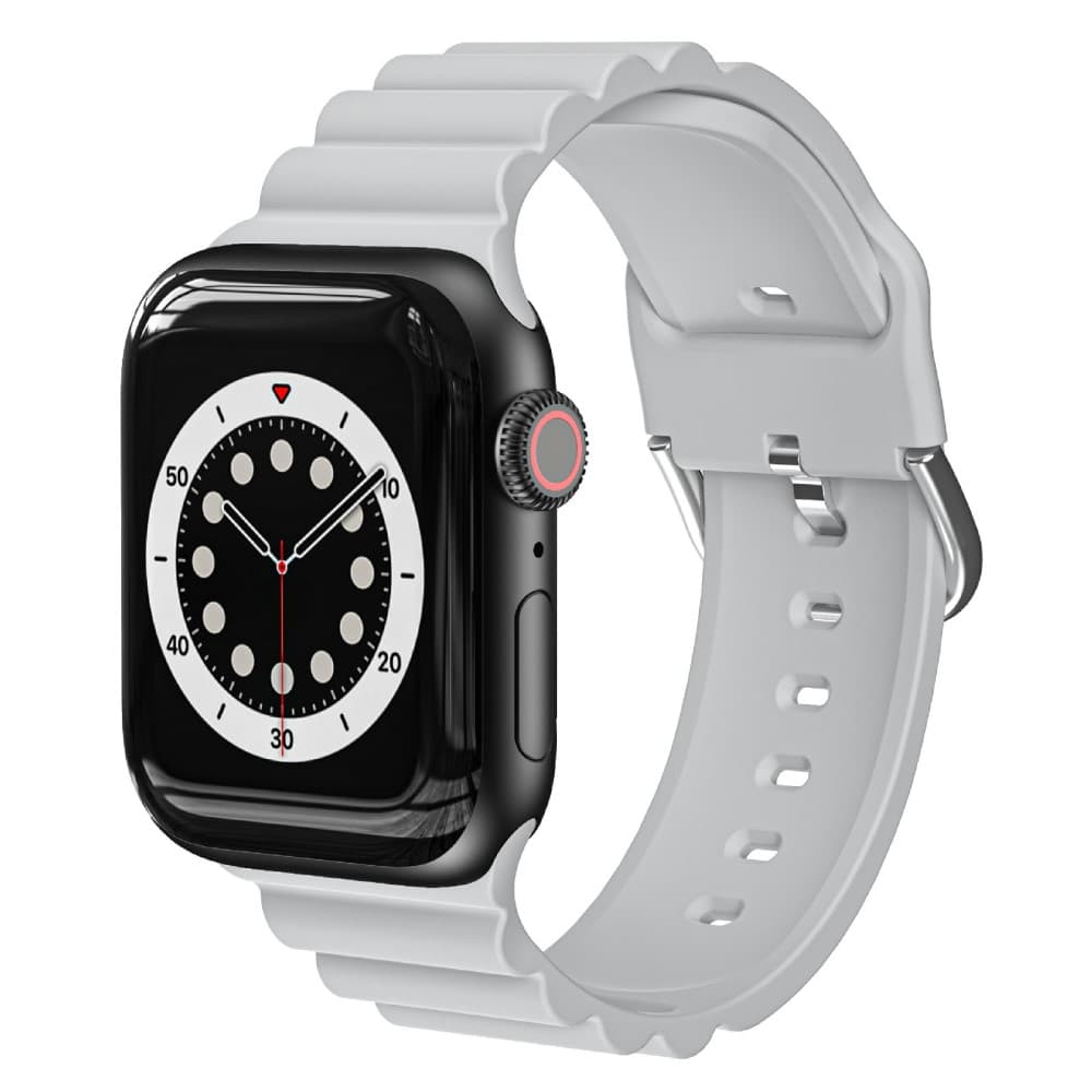Apple Watch 42/44/46/49mm Klockarmband Silikon - Grå