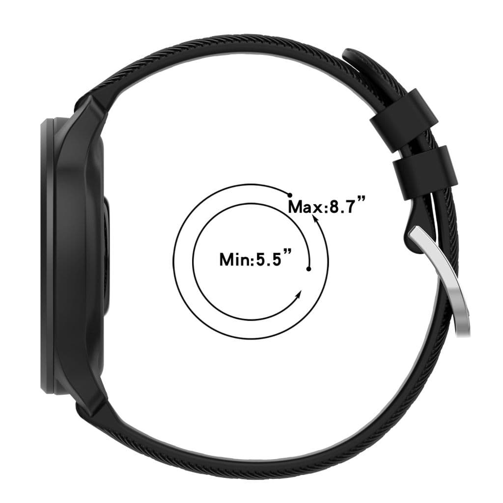 Garmin VivoMove/Venu/VivoActive/Forerunner etc. Klockarmband i silikon - Vit - Bild 4