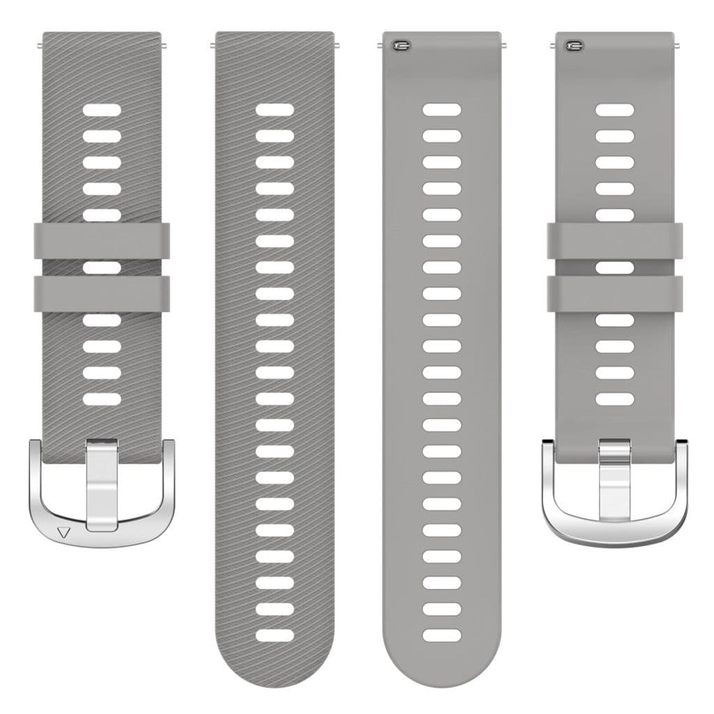 Garmin VivoMove/Venu/VivoActive/Forerunner etc. Klockarmband i silikon - Grå - Bild 3