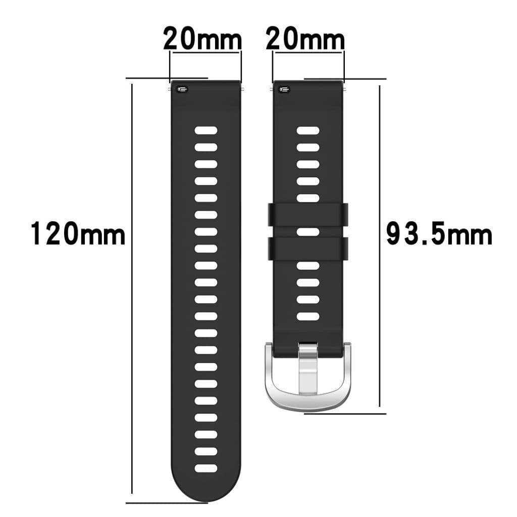 Garmin VivoMove/Venu/VivoActive/Forerunner etc. Klockarmband i silikon - Grå - Bild 5