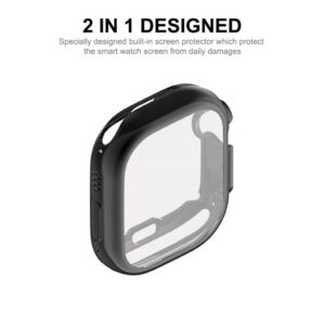 ENKAY HAT PRINCE Apple Watch Ultra / Ultra 2 49mm Skal + Skärmskydd - Silver