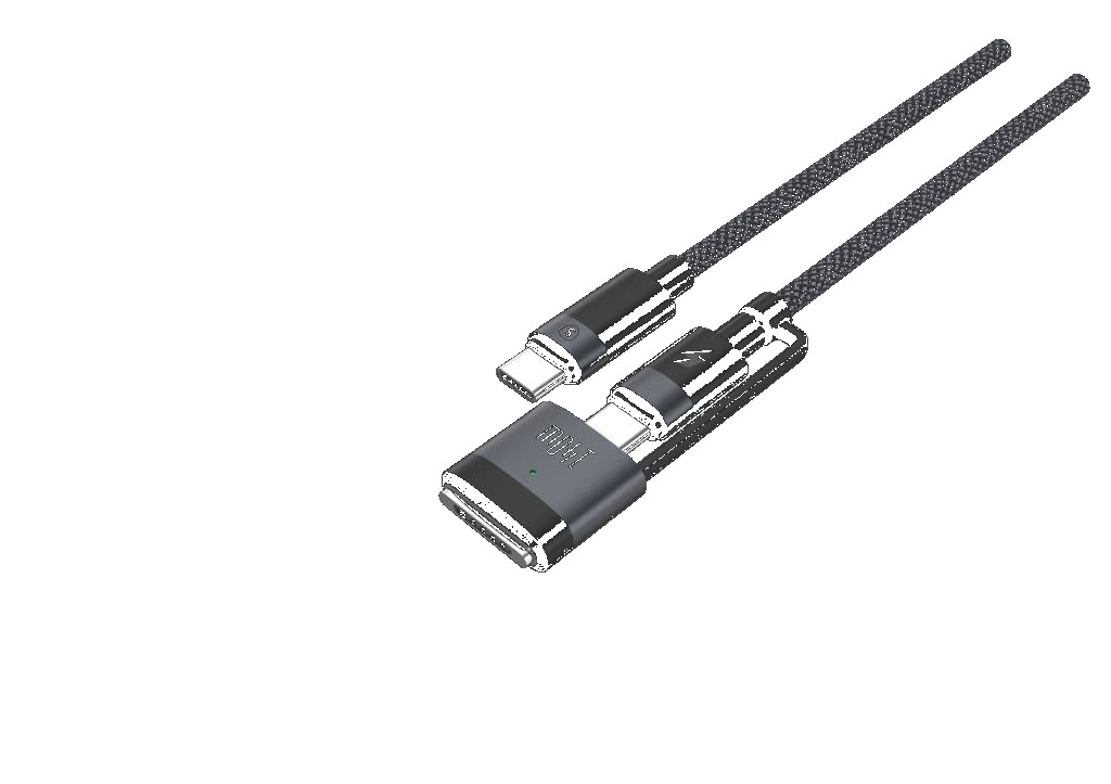 SiGN USB-C till USB-A + Magsafe3 laddningskabel, 240W - Bild 7