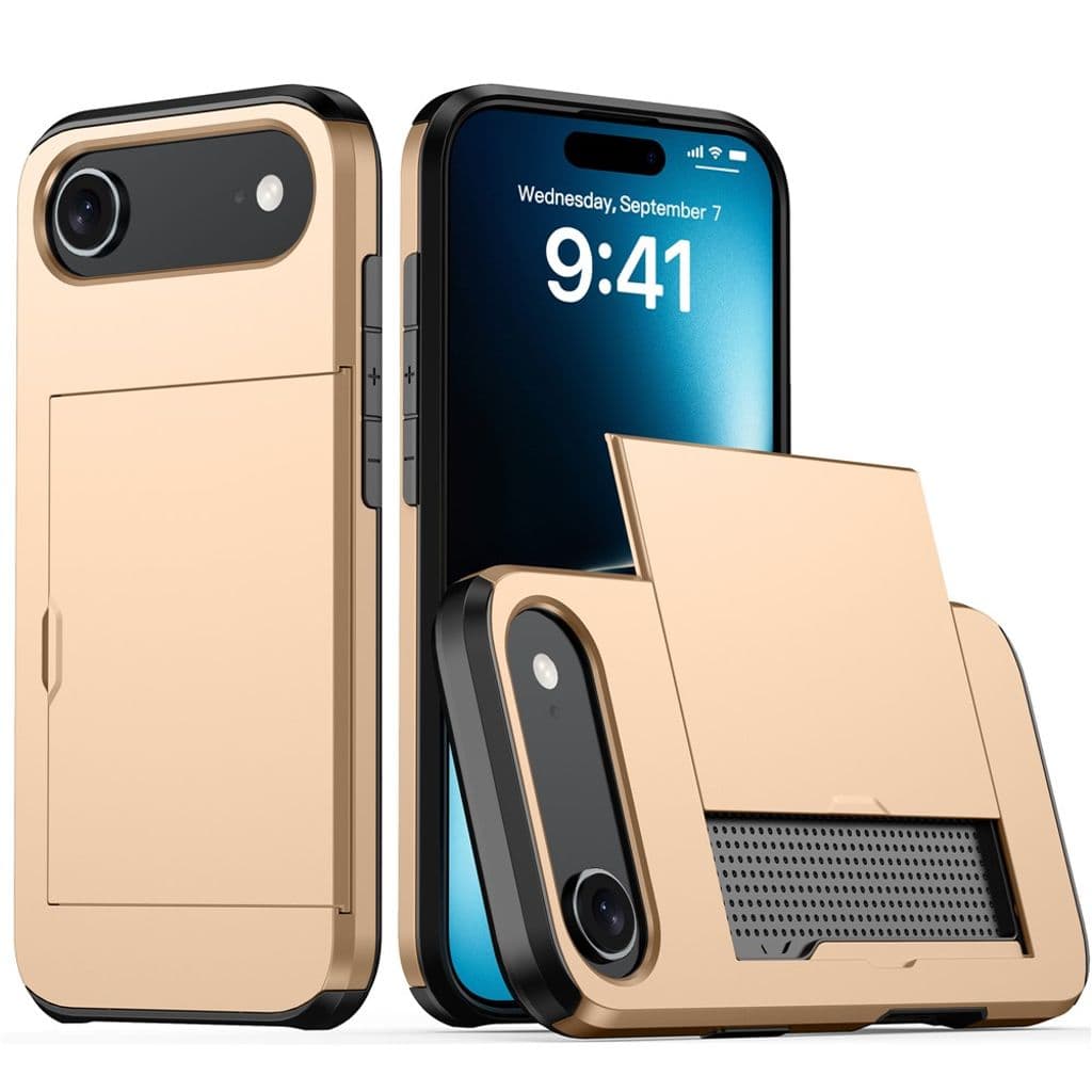 iPhone Air Skal med kortfack - Gul