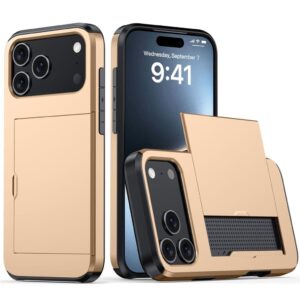 iPhone 17 Pro Max Skal med kortfack - Gul