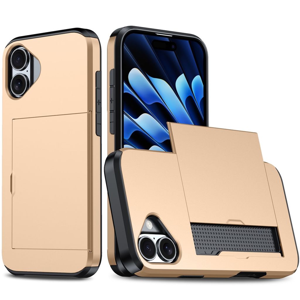 iPhone 17 Skal med kortfack - Gul