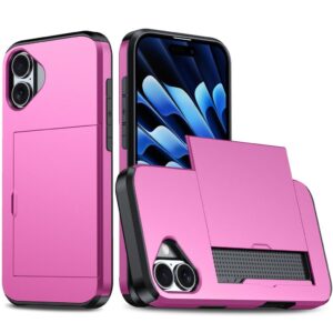 iPhone 17 Skal med kortfack - Rosa