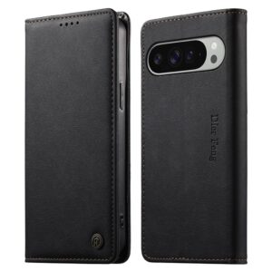 DIETFENG Google Pixel 11 Pro XL Plånboksfodral med RFID-skydd - Svart