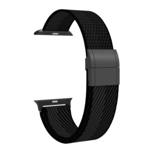 Apple Watch Nylon armband med magnetlås 42/41/40/38mm - Mörkgrå