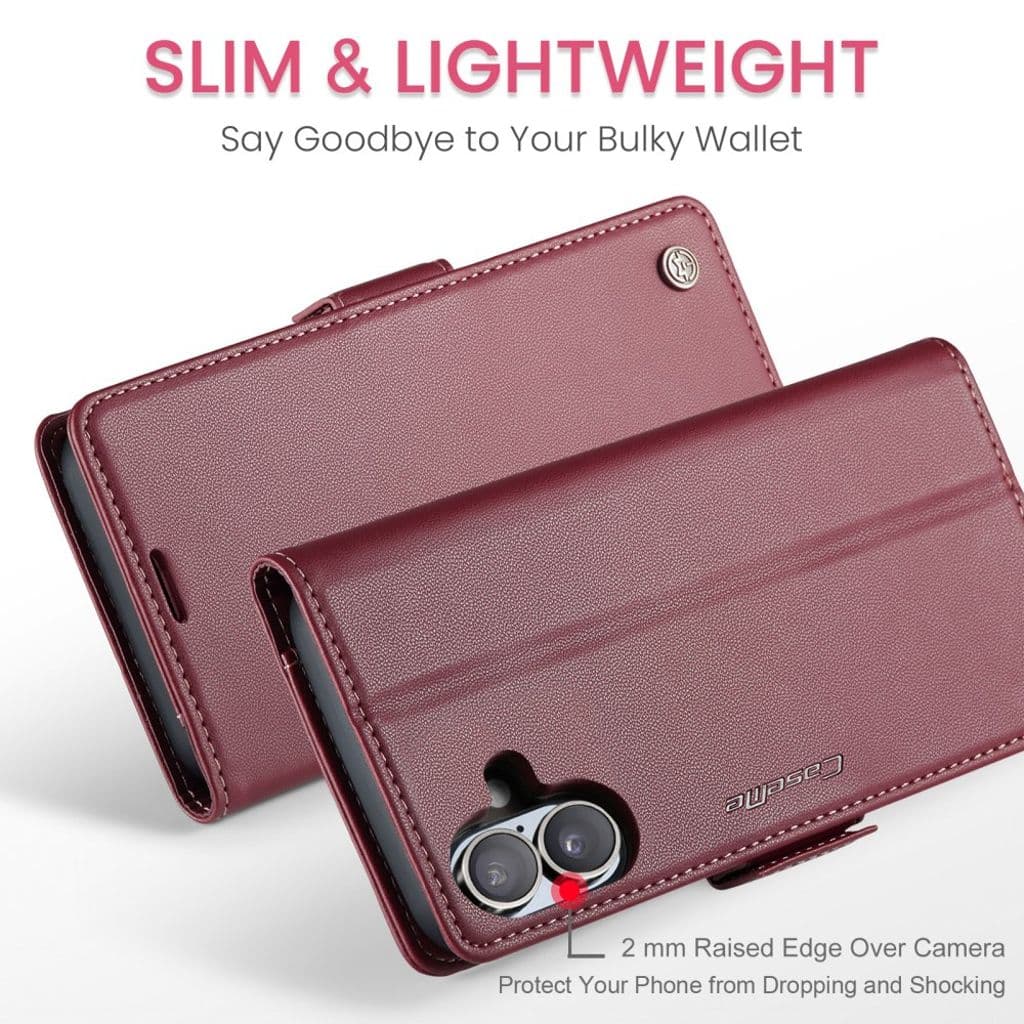 CASEME iPhone 17 Fodral med Kortfack - Röd - Bild 6