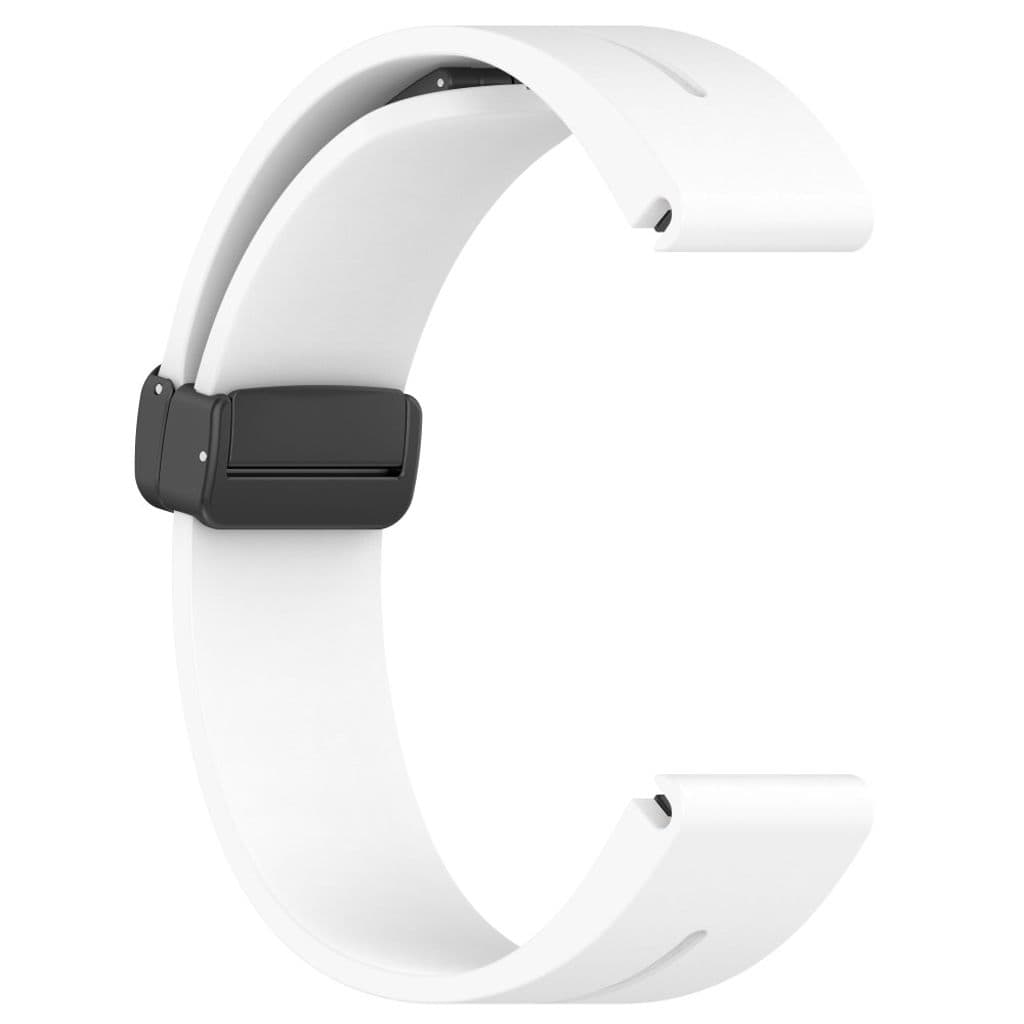 Garmin Fenix 7S/6S/6S Pro etc. Klockarmband i silikon med magnetlås - Vit - Bild 3